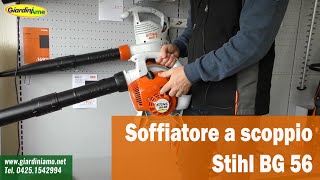 Libera velocemente superfici da foglie ed erba con il soffiatore a scoppio Stihl BG 56 [upl. by Ahsitniuq19]