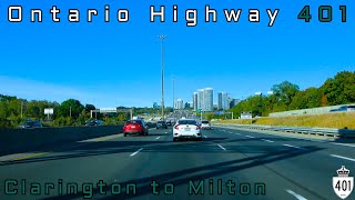 Ontario Highway 401 WB  Clarington to Milton  October 2024 [upl. by Anerac]