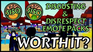 WORTH IT Disgusting amp Disrespect Emote Packs REVIEW  Shindo Life [upl. by Jonathon]