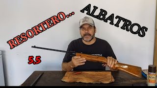 como DESARMAR REPARAR y ARMAR un rifle ALBATROS RANGER calibre 55 DE AIRE COMPRIMIDO RESORTERO [upl. by Edniya]