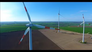 Repowering in Beesenstedt Wind Farm Ge Tacke Repower Enercon Vestas wind turbines 942020 [upl. by Sucramed]