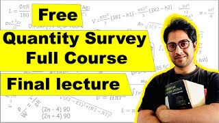 Quantity surveying free  full estimate  BBS by Suliman khan academy [upl. by Eidua]