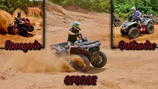 Gen 3 CFMOTO CFORCE 1000 vs Canam Outlander amp Renegade in ATV amp SXS Barrel Race Competition [upl. by Ambrogio494]