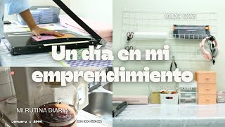 UN DÍA EN MI EMPRENDIMIENTO 💖 TRABAJANDO EN CASA 🏡 ESTO HAGO Vlog 3 [upl. by Lleuqram]