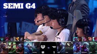 T1 vs GEN  Game 4  Semi Final LoL Worlds 2024  T1 vs GenG G4 full [upl. by Nivalc967]