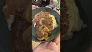 Chicken amp potatoes with mushroom gravy cooking food dinner asmr recipe mushroomgravy [upl. by Kinsler]