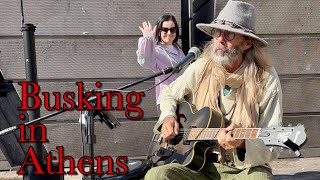 Busking at Monastiraki Square Athens GREECE  ‘Circles’ [upl. by Amy856]