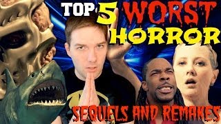 Top 5 WORST Horror Remakes amp Sequels [upl. by Aluap]