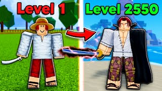 Noob To Max Level As Shanks with Reworked Saber in Blox Fruits [upl. by Eibor388]