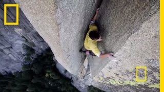 Bonus Free Soloing with Alex Honnold  Nat Geo Live [upl. by Nallid]