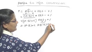 Postfix to Infix Conversion in Data Structure Lec21 Hindi [upl. by Ardnasyl284]