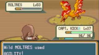 Pokemon Leaf Green Walkthrough Part 66 The Legendary Bird  Moltres [upl. by Heintz]