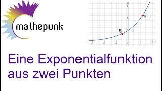 Eine Exponentialfunktion aus zwei Punkten [upl. by Lowis295]