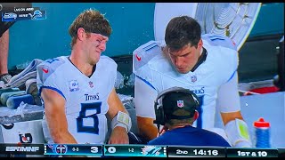 TITANS VS MIAMI REACTION TITANS NEED TO TRADE FOR QB LETS TALK [upl. by Ahsam953]