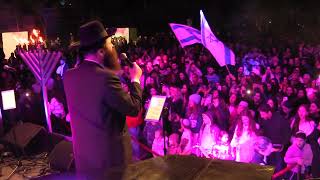 067 Menorah lighting amp Hanukah Prayers Maoz Tsur sung by Shlomo of Zusha hasidic folksoul band [upl. by Nosreip]