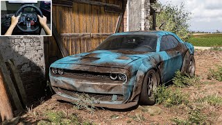 Rebuilding Dodge Challenger SRT Hellcat Forza Horizon 5 Logitech G29 Stering Wheel Gameplay [upl. by Malim596]