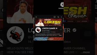 Lokesh gamer fake app promotion 😔😔 shorts freefire [upl. by Akimrej323]