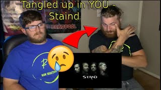 STAIND  Tangled up in You REACTION Anniversary present [upl. by Nnylecyoj]