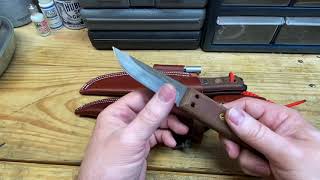 Convert regular knife sheath to a dangler  Tops Puukko [upl. by Trev]