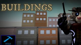 How to build CITY BUILDINGS in PIGGY Build Mode [upl. by Lib]