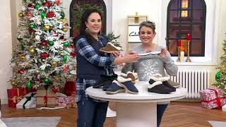 Clarks Cloudsteppers Faux Fur Clogs  Breeze Willow on QVC [upl. by Wilonah996]