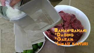 CARA BUAT DAGING JERUK  PEKASAM DAGING [upl. by Tigges356]