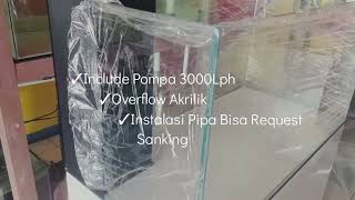 Aquarium Laut Optic Clear Vivaria 1 Set Dengan kabinet dan Sum filter [upl. by Aicxela]