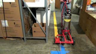 Parking Lot Striping Machine Save Money Compared to Aerosol [upl. by Yelra200]