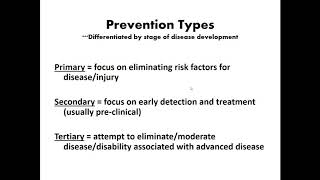 Levels of Disease Prevention Primary Secondary Tertiary [upl. by Egrog32]