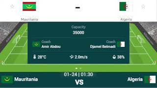 MAURITANIA VS ALGERIA LIVE MATCH  CAF AFRICA CUP OF NATIONS 2024  ALGERIA VS MAURITANIA LIVE MATCH [upl. by Ennaxor66]