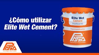 Cemento asfáltico Elite Wet Cement [upl. by Shieh]