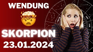 SKORPION ♏️⭐️ INTERESSANTE WENDUNG 🥰 Horoskop  23Januar 2024 skorpion tarot [upl. by Elleinod907]