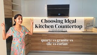 Best Countertop For Indian Kitchen Quartz or Granite Kitchen Design Update  Stain Test For Quartz [upl. by Ellersick]