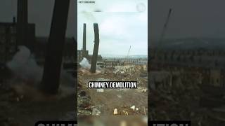 freddibnah demolition chimney chimneycleaning excavator shorts short shortvideo [upl. by Resor919]