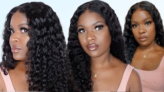 MUST HAVE Watch Me Install This Deep Wave 5x5 Closure Wig  AliPearl Hair [upl. by Annaiviv]