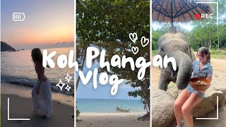 Koh Phangan Vlog  ft Beaches Mopeds Spa Treatments and an Elephant Sanctuary [upl. by Laws170]