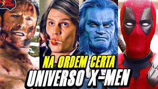 A ORDEM CRONOLOGICA CORRETA PARA ASSISTIR OS FILMES DOS XMEN ATUALIZADO ATÉ DEADPOOL 3 [upl. by Lambertson]