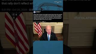 Biden attempts to clarify garbage remark after backlash shorts [upl. by Iong]