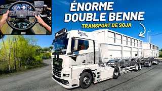 🚨LIVRAISON DE 23 TONNES DE SOJA  BASCULANTE R AM29  Euro Truck Simulator 2ETS2 [upl. by Yeta]