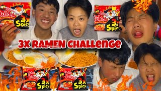 PIRO LEY JHANNAI MARYO 🥵🌶️ EXTREME 3X RAMEN CHALLENGE GONE WRONG  SOCHEYKO THIYENA ESTO HUNCHA [upl. by Yasnyl214]