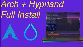 Arch Install and Hyprland setup [upl. by Mokas]