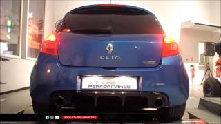 Reprogrammation moteur  Akrapovic Renault Clio 3 RS 20 16V 201 PS 195  210 PS  ADP Performance [upl. by Allecnirp]