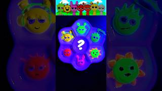 Guess the character of color mixing glow in the dark Sprunki satisfying colormixing sprunki [upl. by Aderf109]