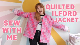 Quilted Ilford Jacket Sewing Vlog  Paige Joanna [upl. by Ettenahc]