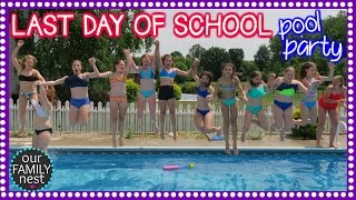 LAST DAY OF SCHOOL POOL PARTY CELEBRATION [upl. by Teodoro]