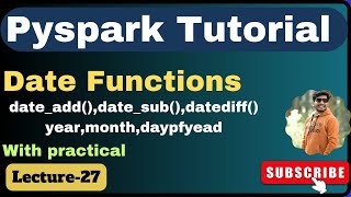 27 Different date functions in Pyspark  pyspark tutorial [upl. by Kolb]