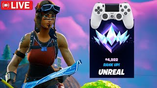 LIVE Hitting UNREAL in Ranked Fortnite on Controller [upl. by Enaasiali]