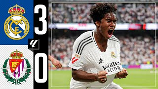 HIGHLIGHTS  Real Madrid 30 Real Valladolid  LaLiga 202425 [upl. by Ecnaiva256]