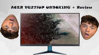 ACER VG271UPXV272UP Unboxing  First lookReview English [upl. by Yhtomit]