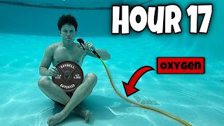 I Almost Died Attempting A Mr Beast Challenge 24 hours underwater [upl. by Neeneg]